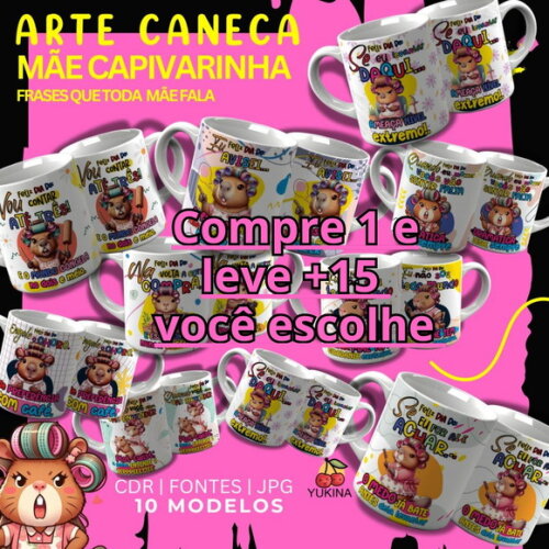 Arte Digital Sublimação Caneca Dia das Mães 2025 #6685
