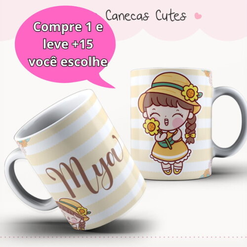 Arte Digital Sublimação Caneca Girassol #4221