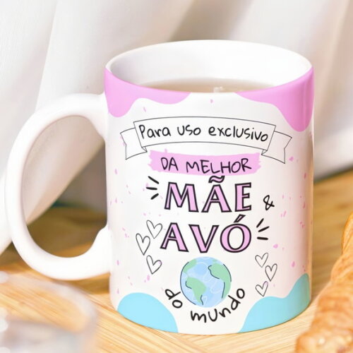Arte Digital Sublimação Caneca Mãe #7602