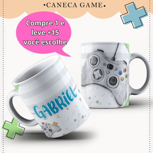 Arte para Sublimação Caneca- Game #4043