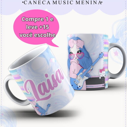 Arte para Sublimação Caneca- Música #4035