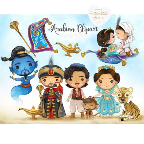 Kit Digital Aladdin Cute #227