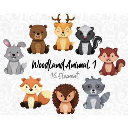 Kit Digital Animais da Floresta #690