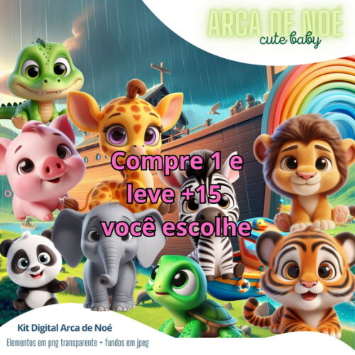 Kit Digital Arca de Noé Baby #5562