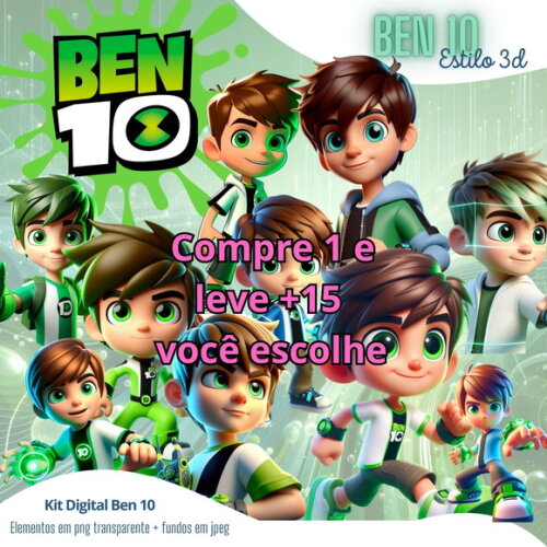 Kit Digital Ben 10 #5563