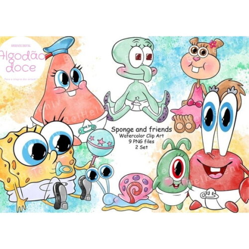 Kit Digital Bob Esponja Baby #635