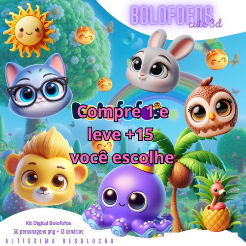 Kit Digital Bolofofos Cute #5567