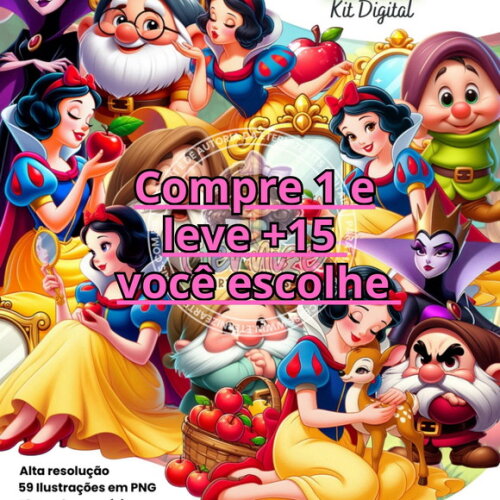 Kit Digital Branca de Neve #7104
