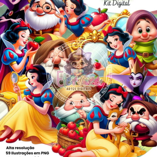 Kit Digital Branca de Neve #7104