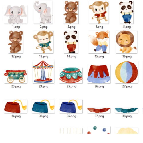 Kit Digital Circo #1738