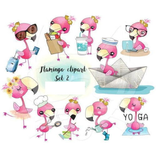 Kit Digital Flamingo #407