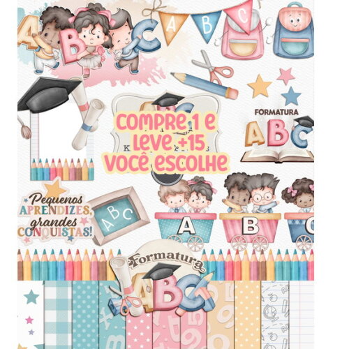 Kit Digital Formatura Abc #3498