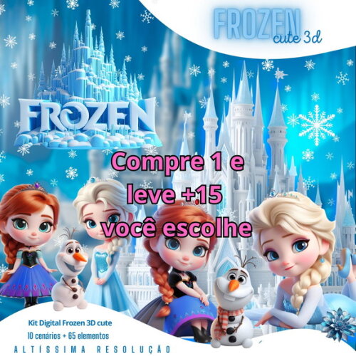 Kit Digital Frozen Cute #5627
