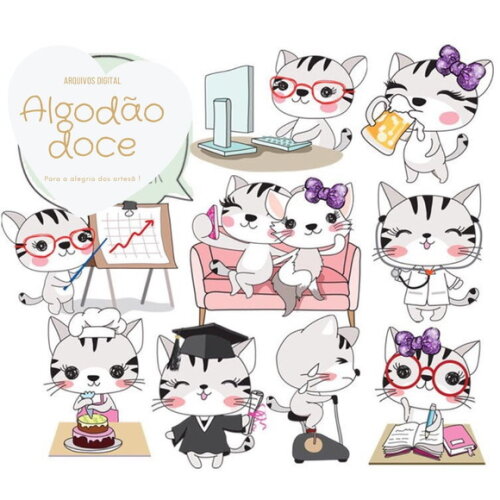 Kit Digital Gatinha #225