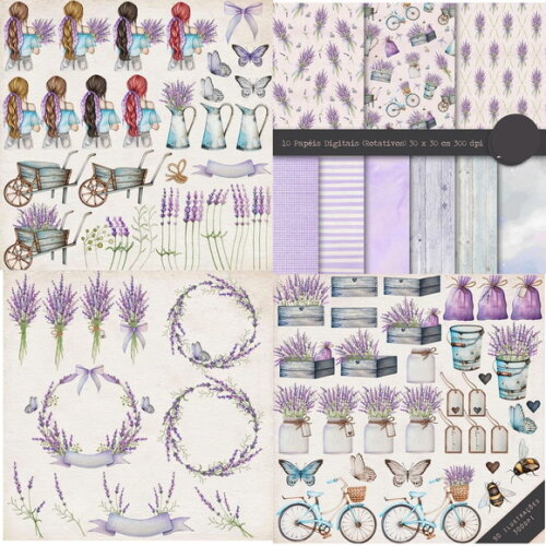 Kit Digital Lavanda #3017