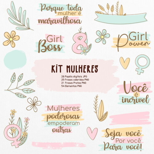 Kit Digital Outubro Rosa #2634