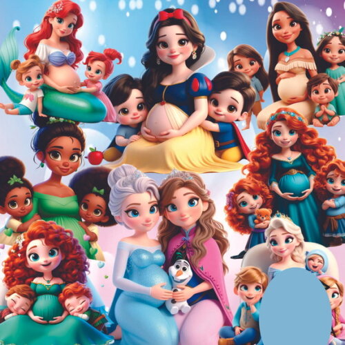 Kit Digital Princesas Mães 2024 #3984