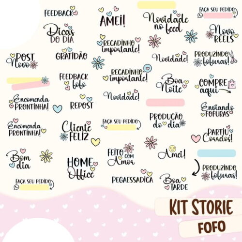 Kit Digital Storie Fofo #2628