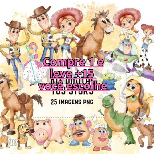 Kit Digital Toy Story Aquarela #6253