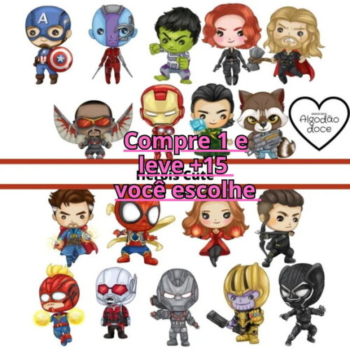 Kit Digital Vingadores Cute #212