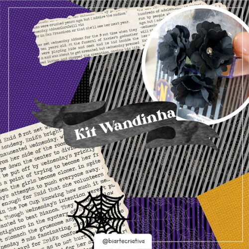 Kit Digital Wandinha Addams #206