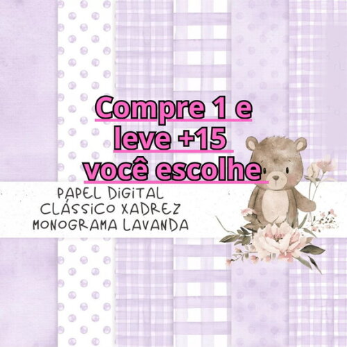Papel Digital Lavanda #6887