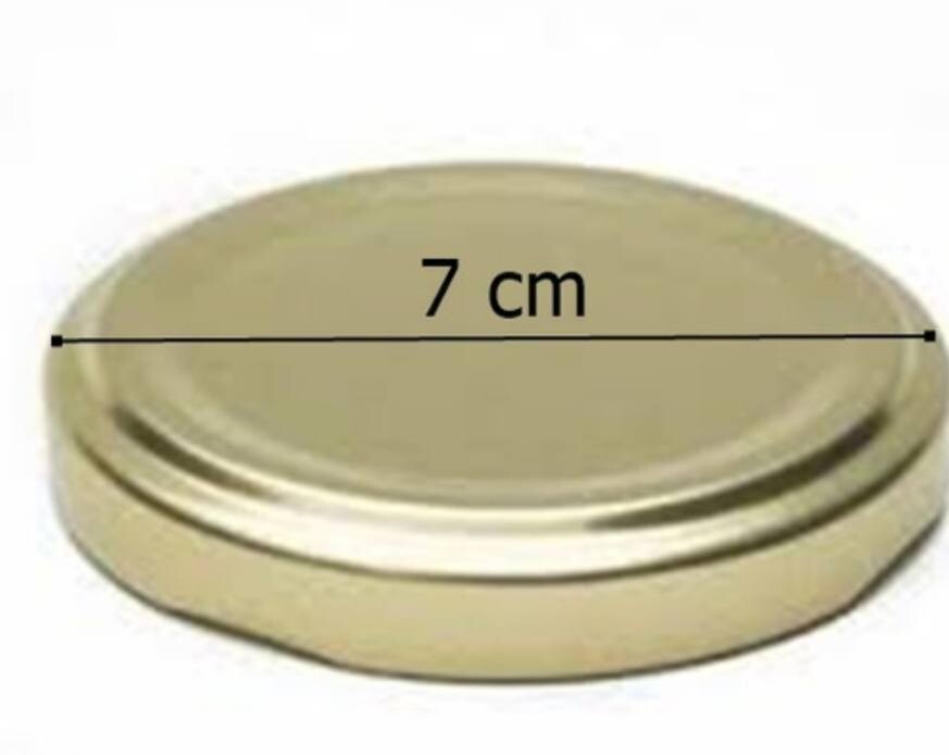 Capa de tecido para tampa de pote 7 cm girassol