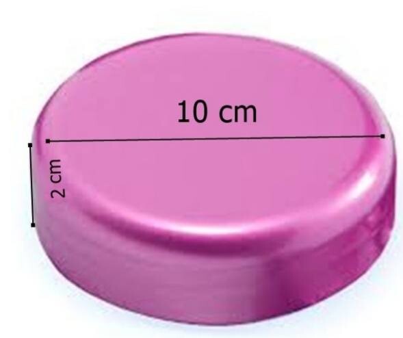 Capa de tecido para tampa de pote 10 cm vaquinha