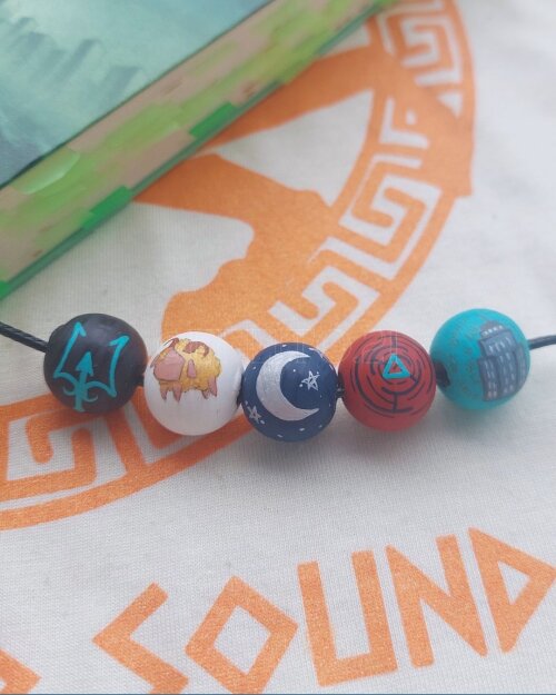 {Colar} Acampamento Meio-Sangue - Percy Jackson