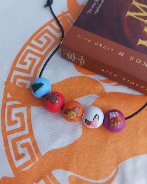 {Colar} Acampamento Meio-Sangue - Annabeth Chase (pré- Ladrão de Raios)
