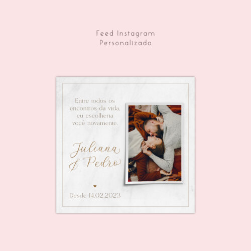 Kit digital personalizado com foto, nomes e data do casal.