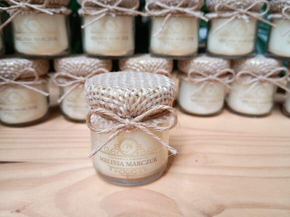 Brinde Corporativo Personalizado Vela Aromática 40g Rustica