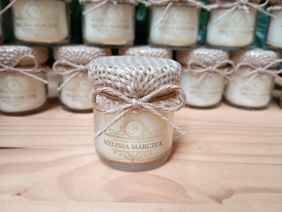 Brinde Corporativo Personalizado Vela Aromática 40g Rustica