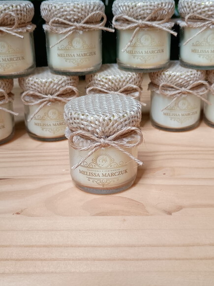 Brinde Corporativo Personalizado Vela Aromática 40g Rustica