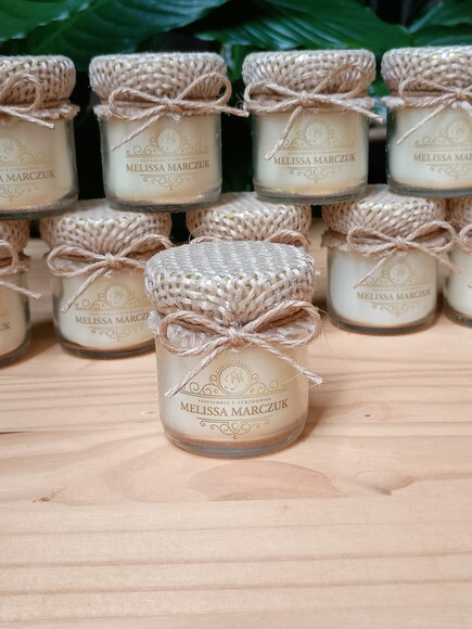 Brinde Corporativo Personalizado Vela Aromática 40g Rustica
