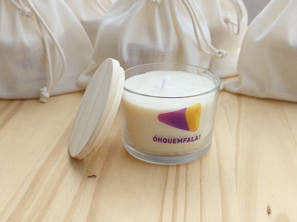 Brinde Corporativo Vela Aromática 100g com Embalagem