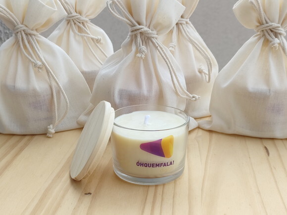 Brinde Corporativo Vela Aromática 100g com Embalagem