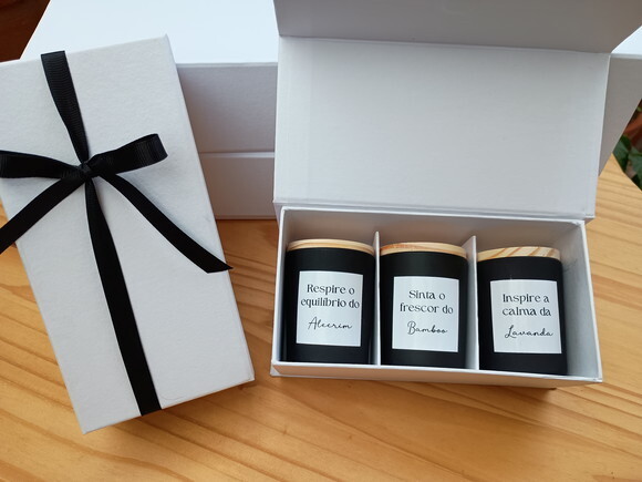 Kit Trio Vela de 60g Presente