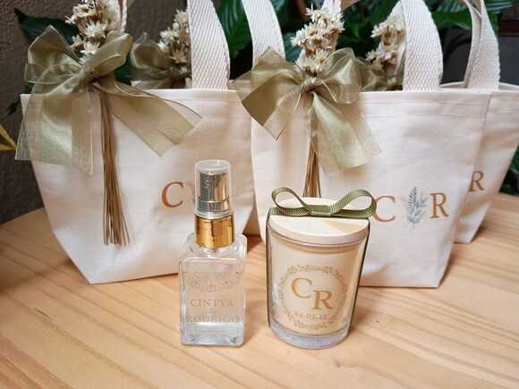 Kit Vela Aromática 60g e Home Spray 30ml com Mini Ecobag