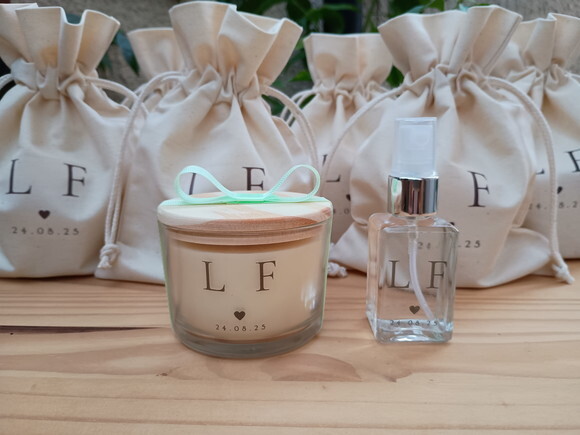 Kit Vela Aromática 100g e Home Spray 30ml com Embalagem