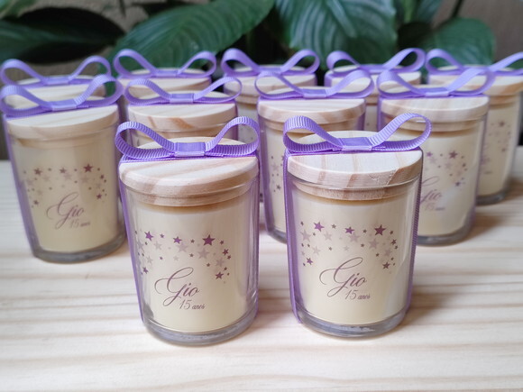 Lembrança 15 Anos Vela Aromática 60g Personalizada