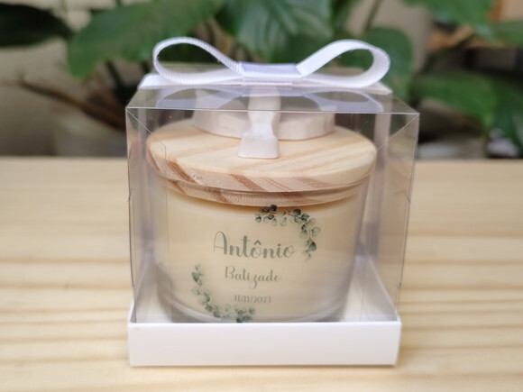 Lembrança Batizado Vela Aromática 100g