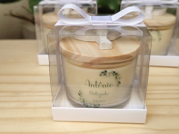 Lembrança Batizado Vela Aromática 100g