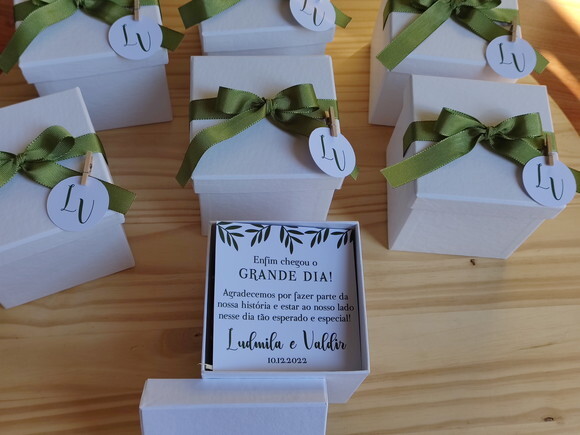 Lembrança Padrinhos de Casamento Vela Aromática 220g