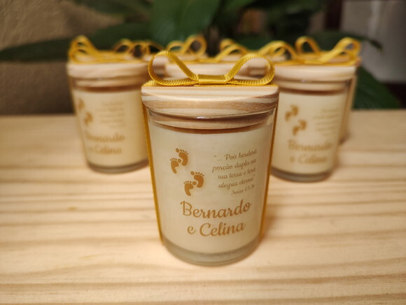 Lembrança Personalizada Vela Aromática 60g
