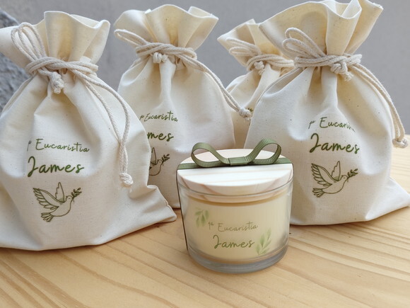 Lembrança Vela Aromática Personalizada c/ Embalagem