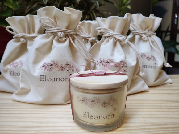 Lembrança Vela Aromática Personalizada com Embalagem