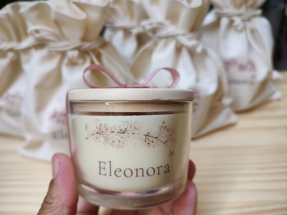 Lembrança Vela Aromática Personalizada com Embalagem