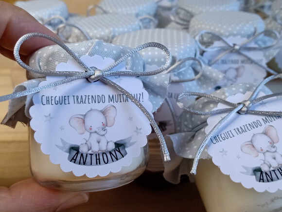 Lembrancinha Personalizada Vela Aromática 40g