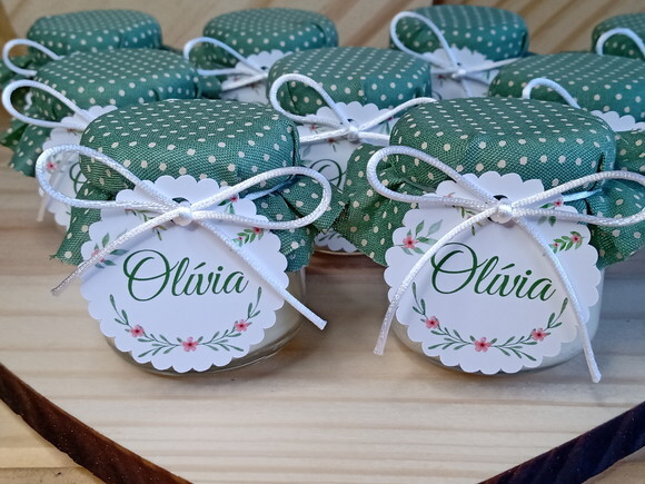 Lembrancinha Personalizada Vela Aromática 40g